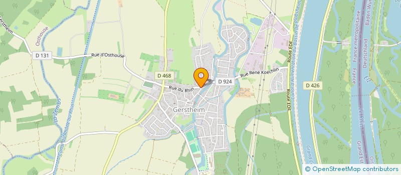 localisation de l'entreprise SCI DE LA TETE DE VEAU  GERSTHEIM