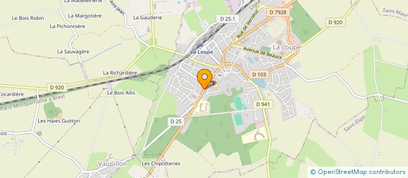 localisation de l'entreprise SCI DE LA THIBAUDIERE à LA LOUPE