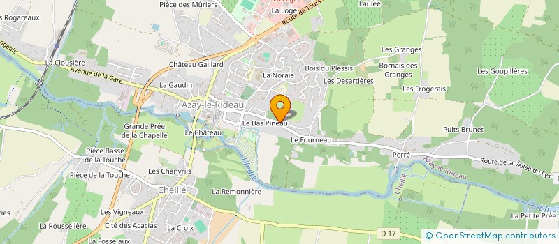 localisation de l'entreprise SCI DE LA THIBEAUDERIE à AZAY-LE-RIDEAU