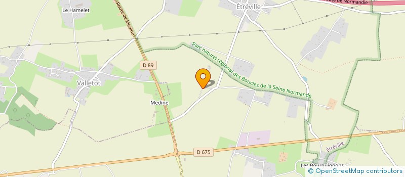 localisation de l'entreprise SCI DE LA THUILLERIE  CAUVERVILLE-EN-ROUMOIS