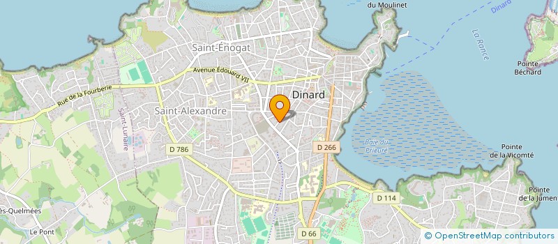 localisation de l'entreprise SCI DE LA TIBAUDETTE  DINARD