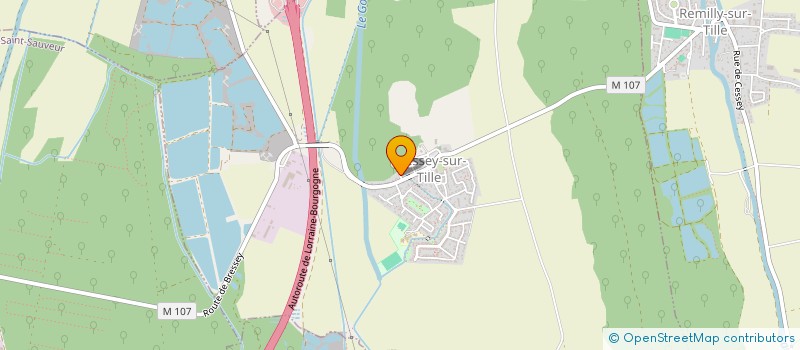 localisation de l'entreprise SCI DE LA TIELLE  BRESSEY-SUR-TILLE