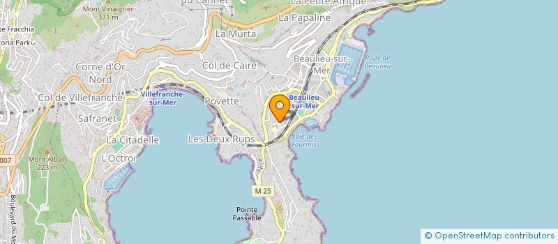 localisation de l'entreprise SCI DE LA TONNELLE à BEAULIEU-SUR-MER