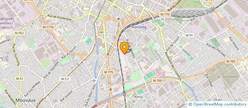 localisation de l'entreprise SCI DE LA TOSSEE  TOURCOING