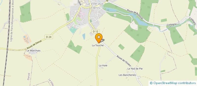 localisation de l'entreprise SCI DE LA TOUCHE  LA VILLE-AUX-CLERCS