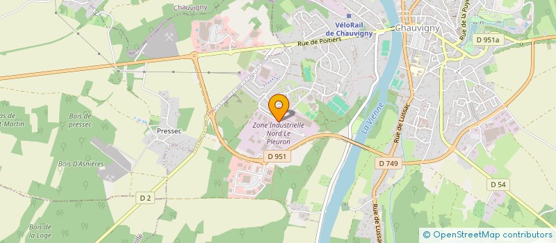 localisation de l'entreprise SCI DE LA TOUCHE  CHAUVIGNY