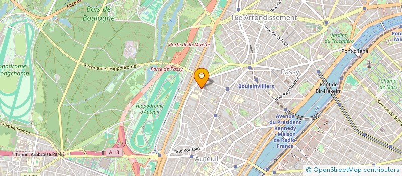 localisation de l'entreprise SCI DE LA TOUGNETE  PARIS