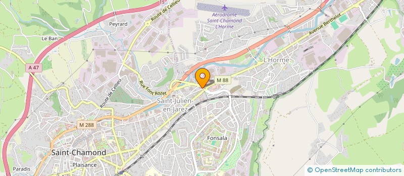 localisation de l'entreprise SCI DE LA TOUNE  SAINT-CHAMOND