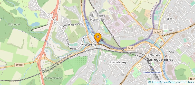 localisation de l'entreprise SCI DE LA TOUR à SARREGUEMINES