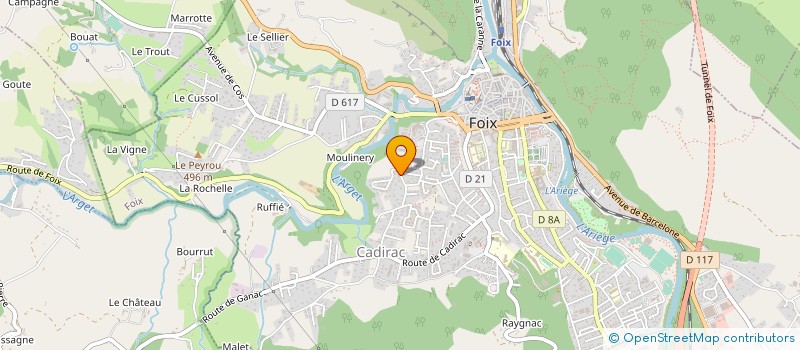 localisation de l'entreprise SCI DE LA TOUR à FOIX