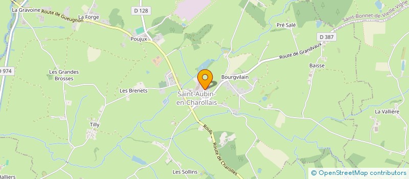 localisation de l'entreprise SCI DE LA TOUR à SAINT-AUBIN-EN-CHAROLLAIS