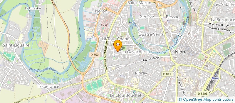 localisation de l'entreprise SCI DE LA TOUR à NIORT