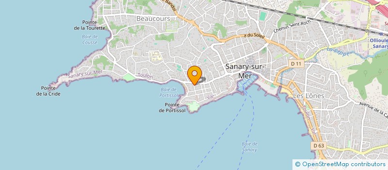localisation de l'entreprise SCI DE LA TOUR à SANARY-SUR-MER