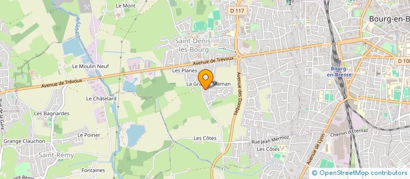 localisation de l'entreprise SCI DE LA TOUR à SAINT-DENIS-LES-BOURG