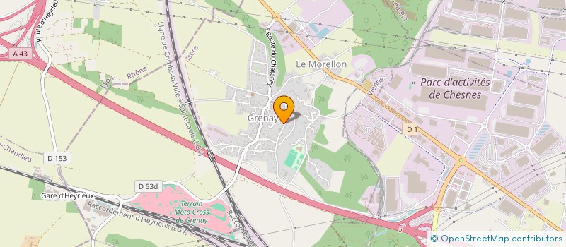 localisation de l'entreprise SCI DE LA TOUR  GRENAY