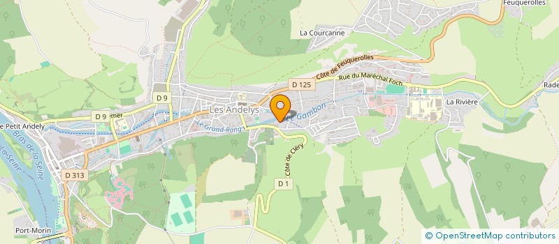 localisation de l'entreprise SCI DE LA TOUR à LES ANDELYS
