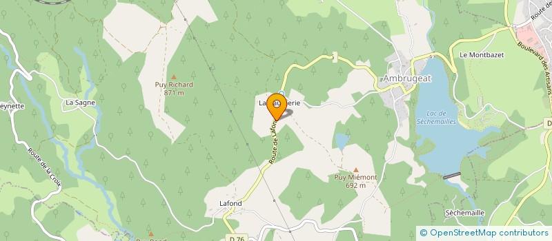 localisation de l'entreprise SCI DE LA TOUR  AMBRUGEAT