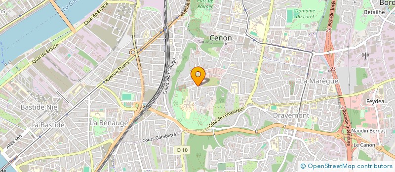 localisation de l'entreprise SCI DE LA TOUR  CENON