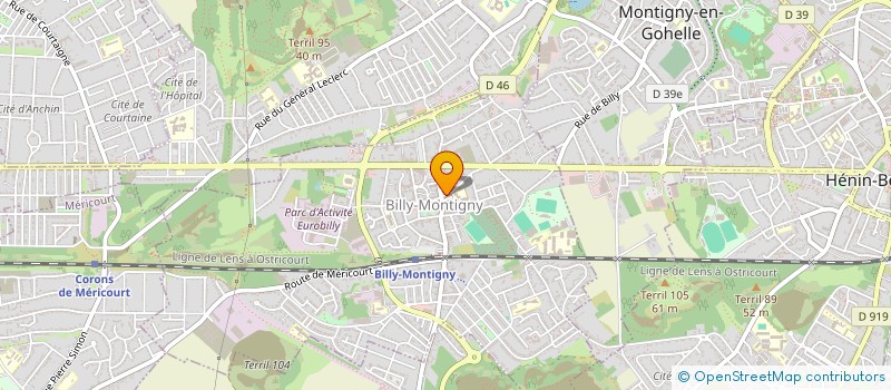 localisation de l'entreprise SCI DE LA TOUR à BILLY-MONTIGNY