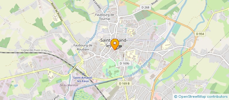 localisation de l'entreprise SCI DE LA TOUR  SAINT-AMAND-LES-EAUX