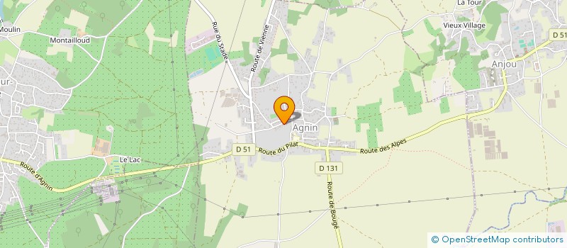 localisation de l'entreprise SCI DE LA TOUR  AGNIN