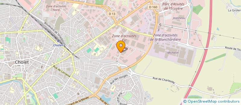 localisation de l'entreprise SCI DE LA TOUR à CHOLET