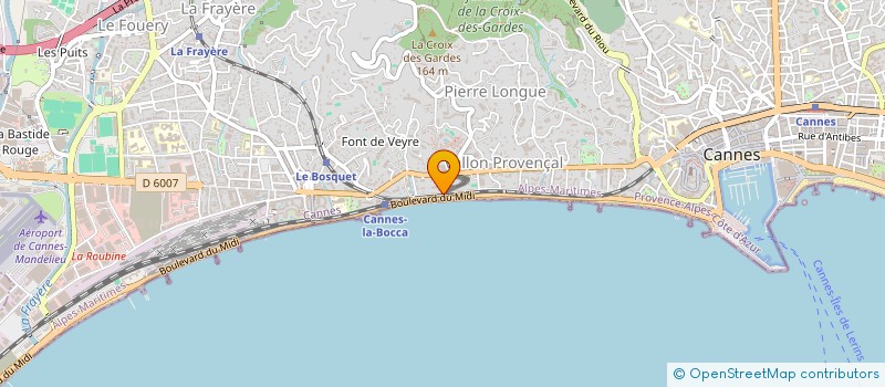 localisation de l'entreprise SCI DE LA TOUR à CANNES