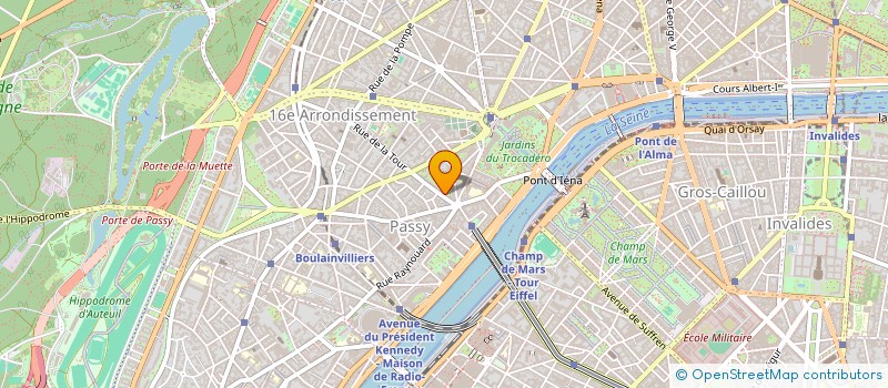 localisation de l'entreprise SCI DE LA TOUR  PARIS