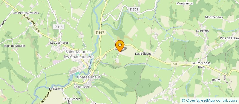 localisation de l'entreprise SCI DE LA TOUR  SAINT-MAURICE-LES-CHATEAUNEUF