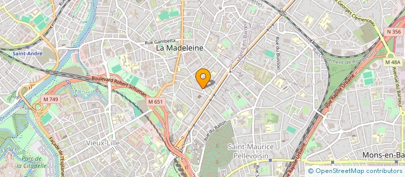 localisation de l'entreprise SCI DE LA TOUR CANTROY à LA MADELEINE