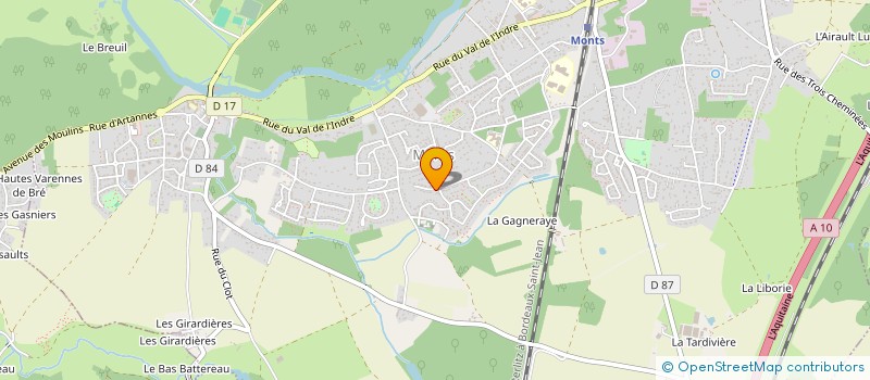 localisation de l'entreprise SCI DE LA TOUR CARREE  MONTS