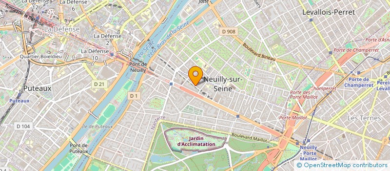 localisation de l'entreprise SCI DE LA TOUR D'AUVERGNE à NEUILLY-SUR-SEINE