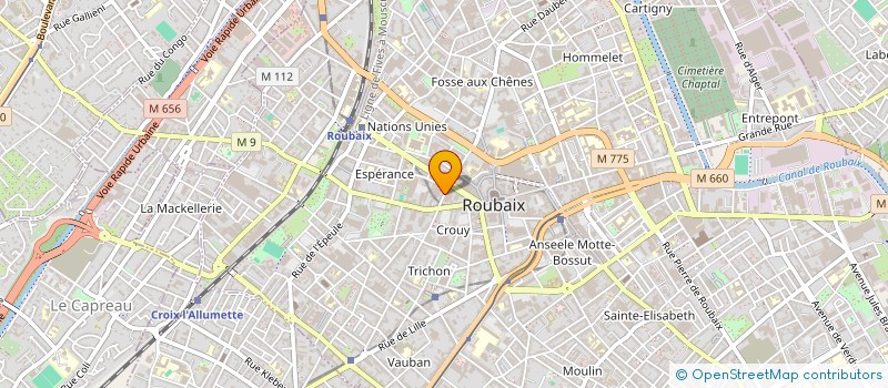 localisation de l'entreprise SCI DE LA TOUR D'IVOIRE 2019  ROUBAIX