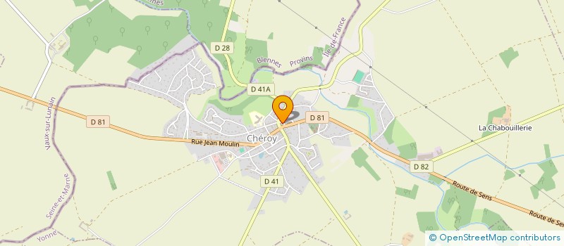 localisation de l'entreprise SCI DE LA TOUR DE CHEROY  CHEROY