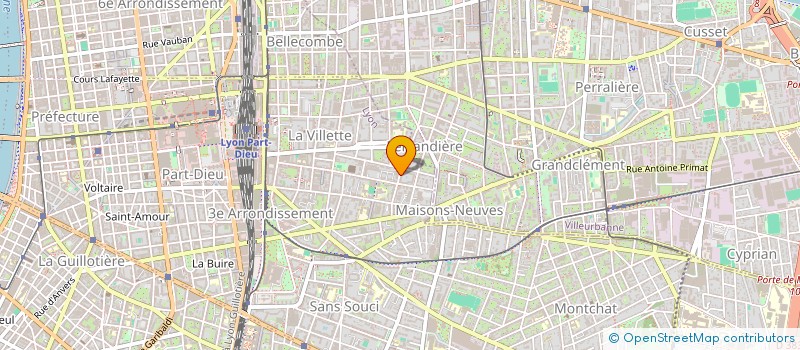 localisation de l'entreprise SCI DE LA TOUR DE GRIGNAIS  LYON 3EME