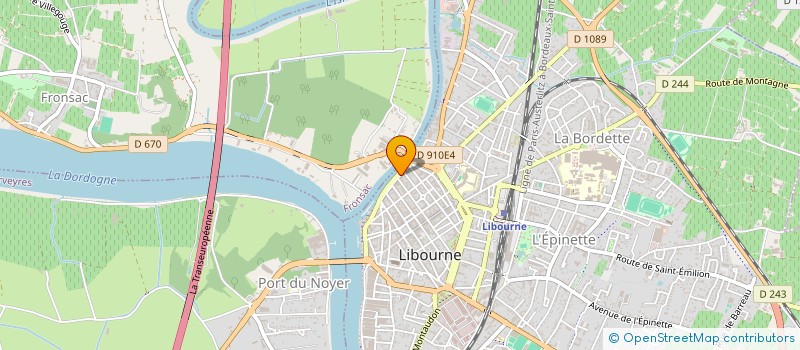 localisation de l'entreprise SCI DE LA TOUR DE L'ISLE  LIBOURNE