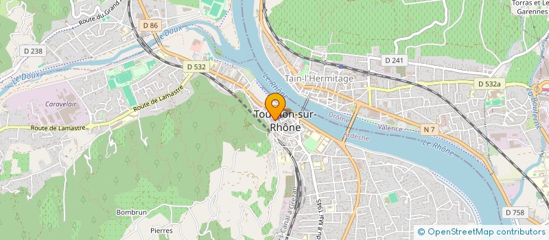 localisation de l'entreprise SCI DE LA TOUR DE NOTRE DAME à TOURNON-SUR-RHONE