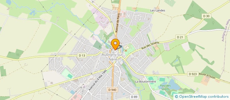 localisation de l'entreprise SCI DE LA TOUR DES FOULONS  AUBIGNY-SUR-NERE