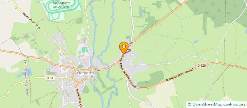 localisation de l'entreprise SCI DE LA TOUR DU PARC  LIGNIERES