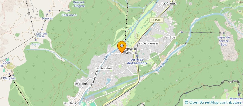 localisation de l'entreprise SCI DE LA TOUR ROUGE à CHAMONIX-MONT-BLANC