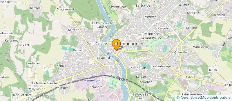 localisation de l'entreprise SCI DE LA TOUR SAINT NICOLAS II  HENNEBONT