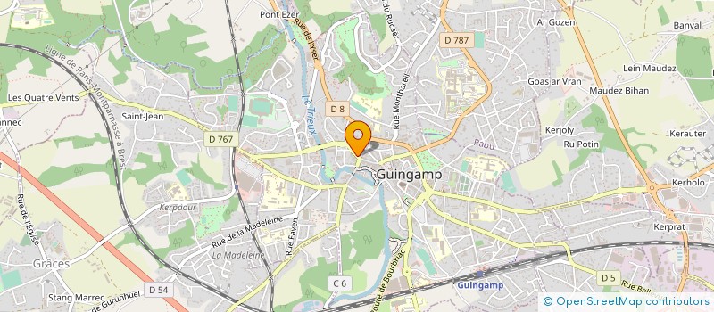 localisation de l'entreprise SCI DE LA TOUR SAINT SAUVEUR  GUINGAMP