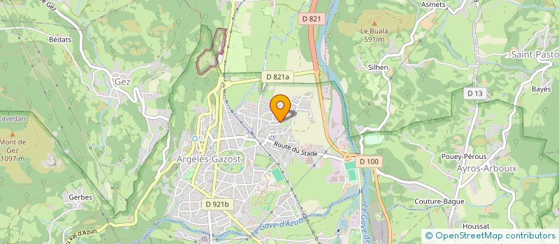 localisation de l'entreprise SCI DE LA TOURADE  AYZAC-OST