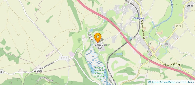 localisation de l'entreprise SCI DE LA TOURBIERE  CHABONS