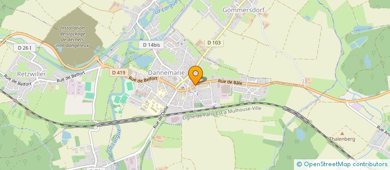 localisation de l'entreprise SCI DE LA TOURELLE  DANNEMARIE