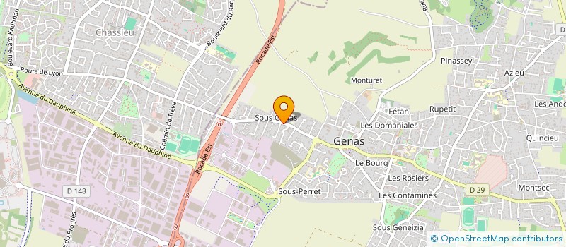 localisation de l'entreprise SCI DE LA TOURELLE  GENAS