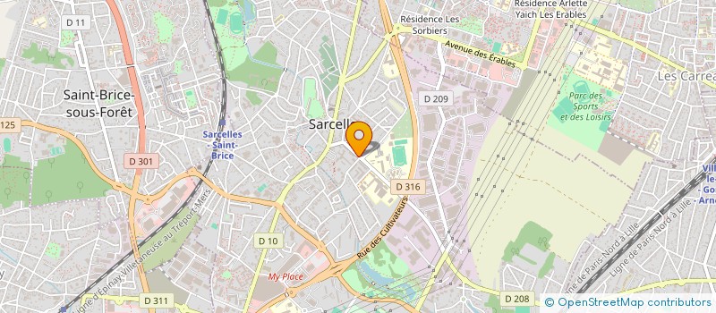 localisation de l'entreprise SCI DE LA TOURELLE à SARCELLES