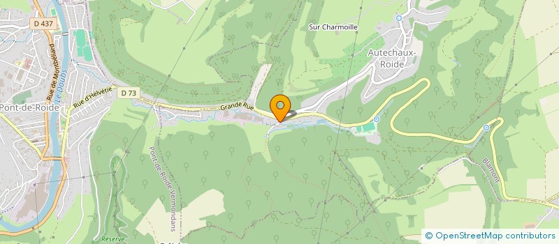 localisation de l'entreprise SCI DE LA TOURNERIE  AUTECHAUX-ROIDE