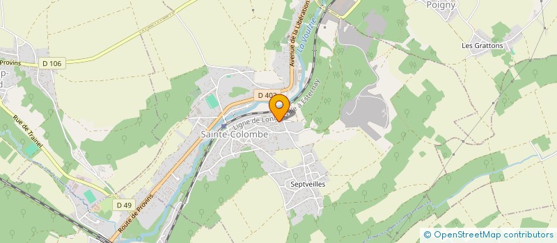 localisation de l'entreprise SCI DE LA TRAVANCE  SAINTE-COLOMBE