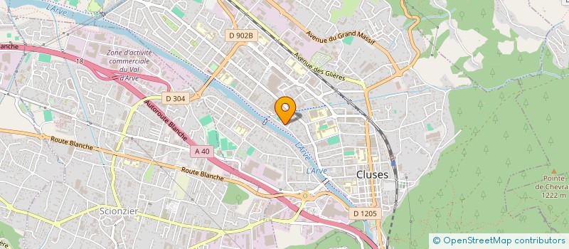 localisation de l'entreprise SCI DE LA TRAVERSE  CLUSES